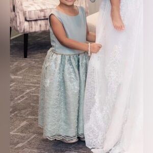 Eucalyptus Green Junior Bride Dress NEW